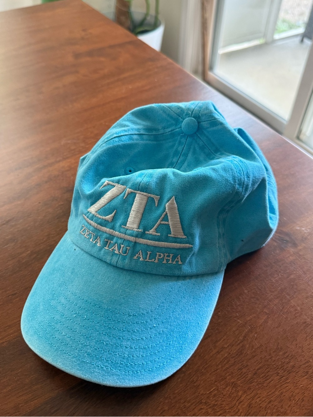 ZTA Embroidered Blue Dad Hat | Zeta Tau Alpha Sorority Cap